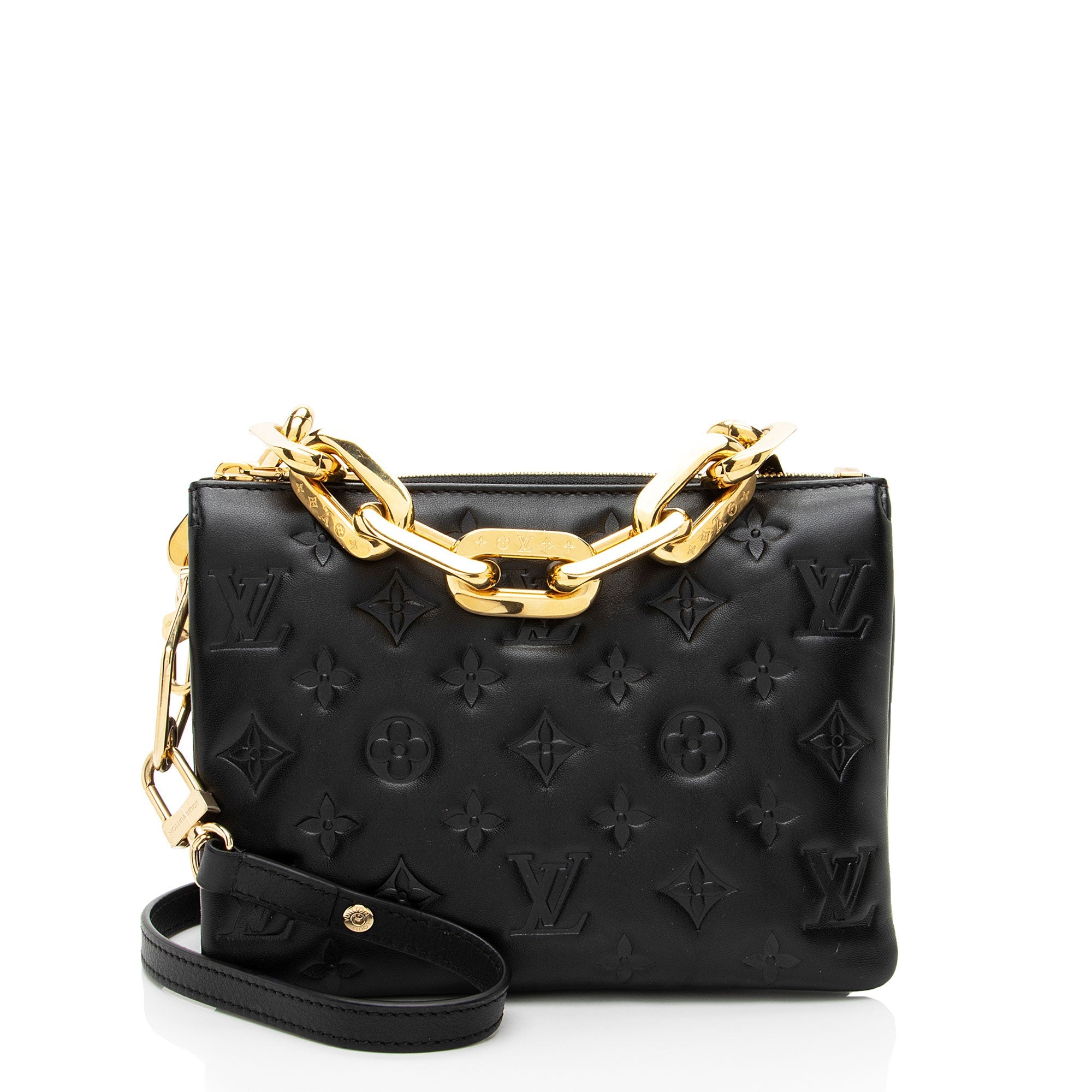 Louis Vuitton Monogram Embossed Lambskin Coussin BB Shoulder Bag