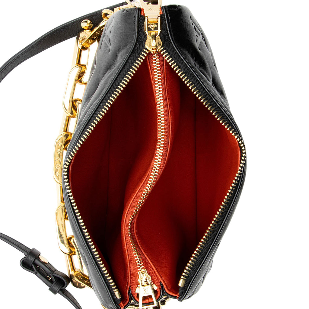 Louis Vuitton Monogram Embossed Lambskin Coussin BB Shoulder Bag