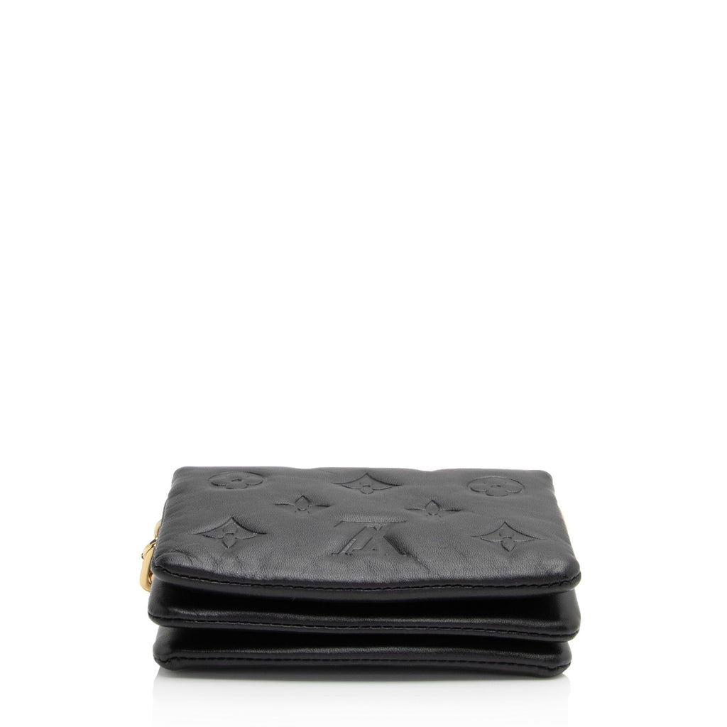 Louis Vuitton Monogram Embossed Lambskin Coussin Belt Bag (SHF-seGJuK)
