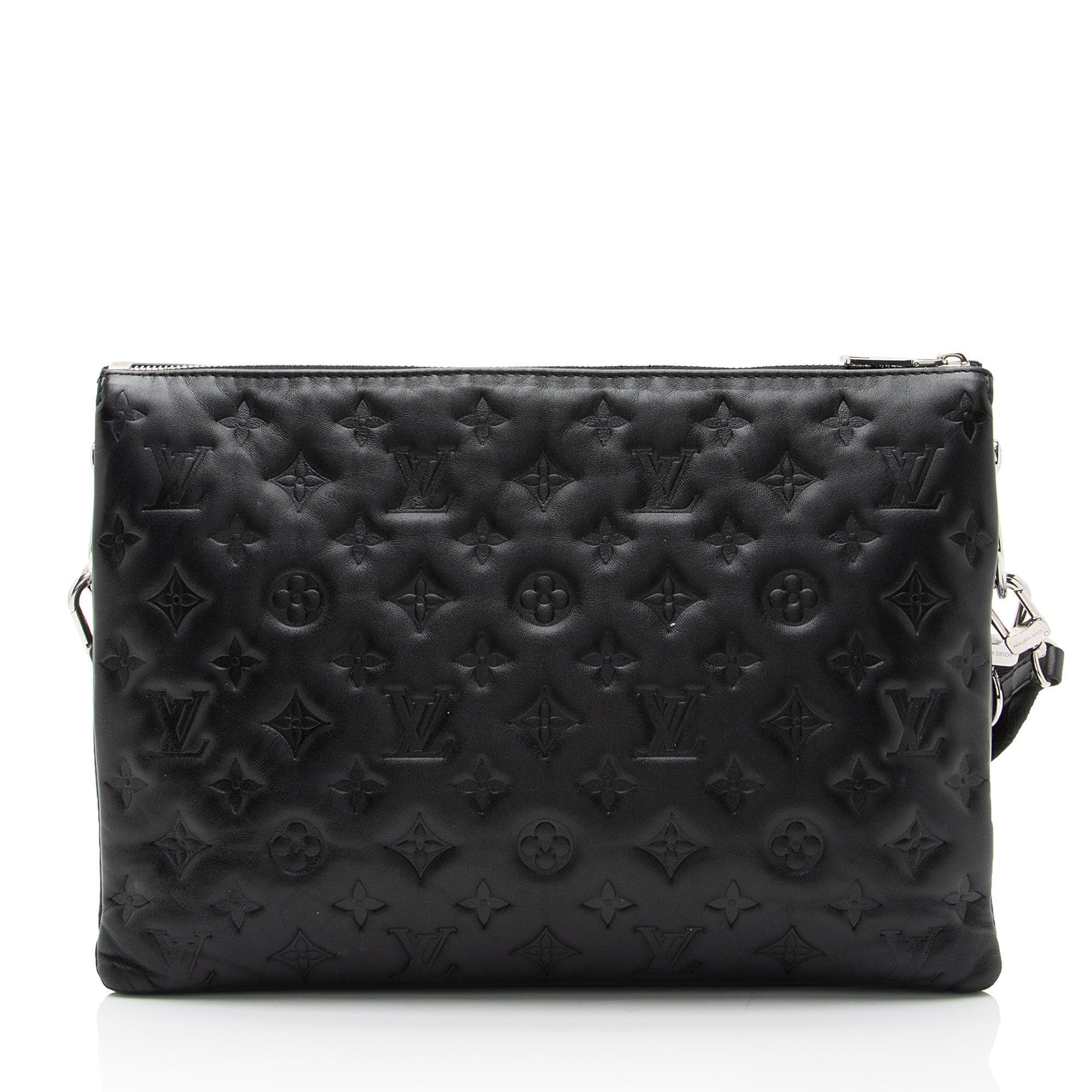 Louis Vuitton Monogram Embossed Lambskin Coussin MM Shoulder Bag (SHF-c3KGRN)