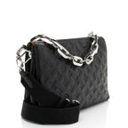Louis Vuitton Monogram Embossed Lambskin Coussin MM Shoulder Bag (SHF-c3KGRN)