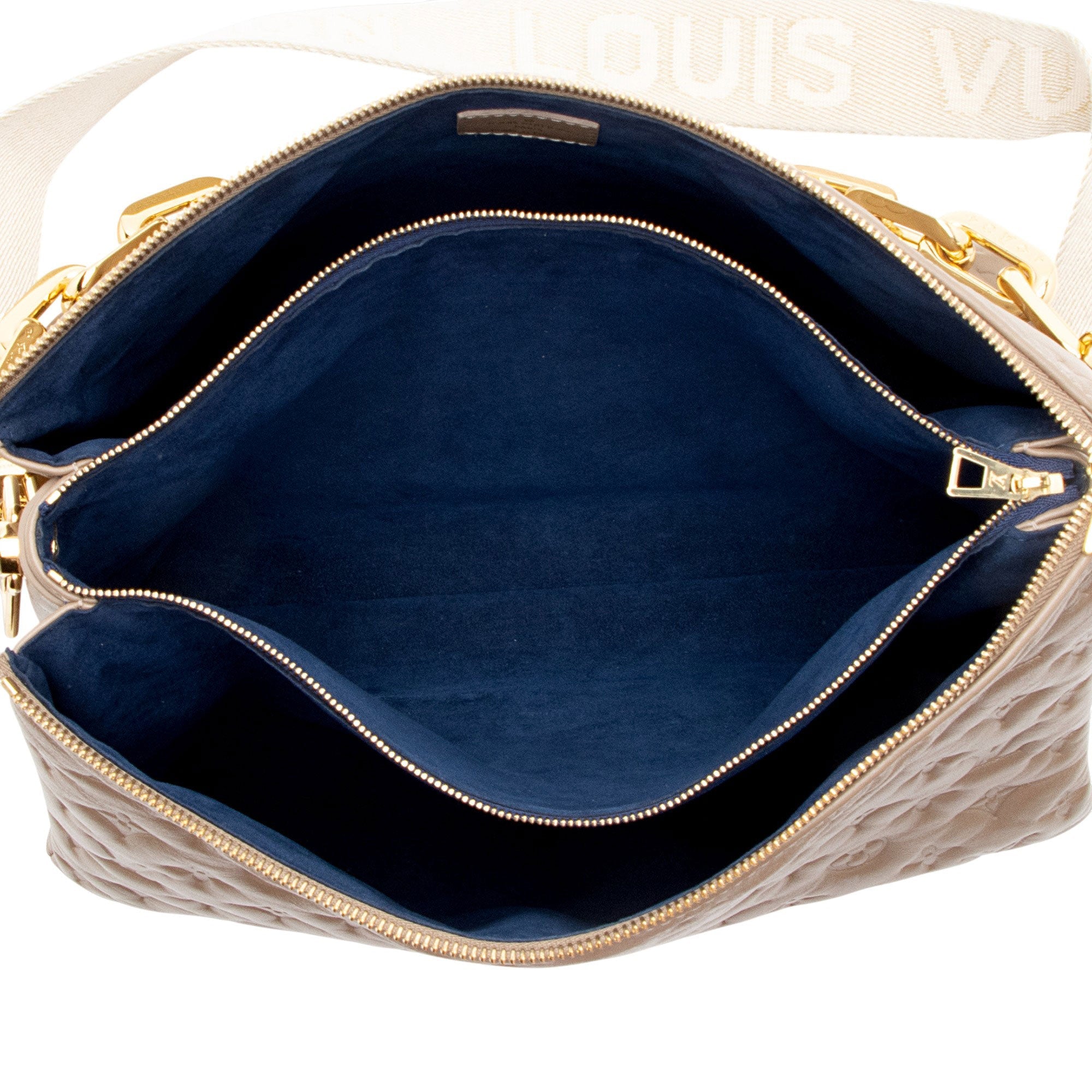 Louis Vuitton Monogram Embossed Lambskin Coussin MM Shoulder Bag