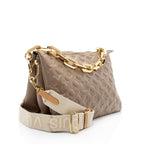 Louis Vuitton Monogram Embossed Lambskin Coussin MM Shoulder Bag
