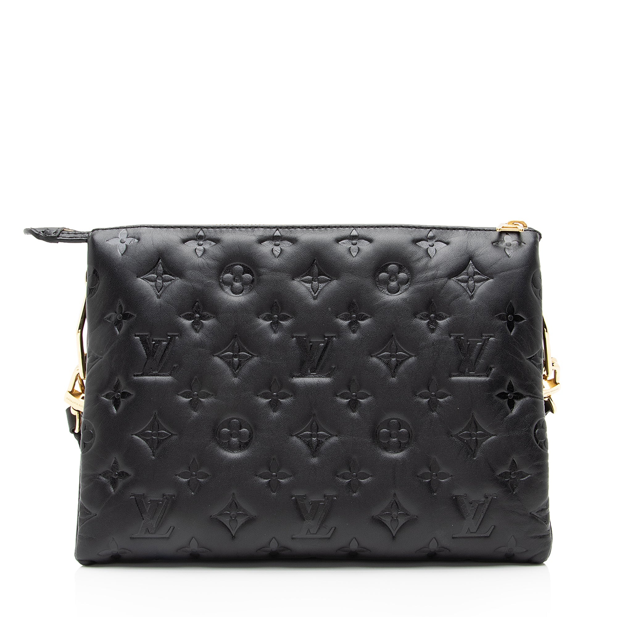 Louis Vuitton Monogram Embossed Lambskin Coussin PM Shoulder Bag (SHF-23655)