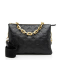 Louis Vuitton Monogram Embossed Lambskin Coussin PM Shoulder Bag (SHF-4qrMA6)