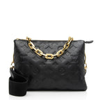 Louis Vuitton Monogram Embossed Lambskin Coussin PM Shoulder Bag (SHF-4qrMA6)
