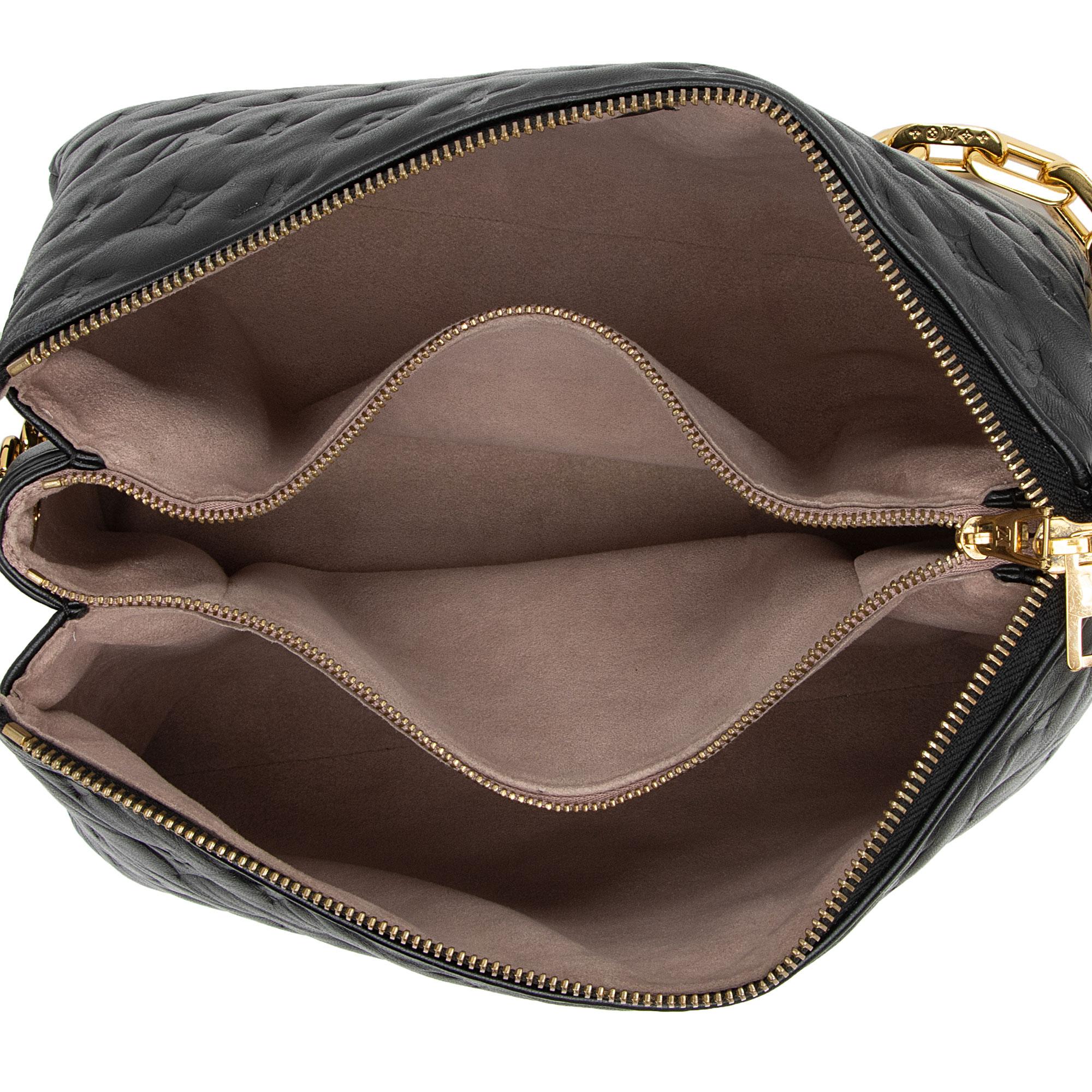 Louis Vuitton Monogram Embossed Lambskin Coussin PM Shoulder Bag (SHF-4qrMA6)