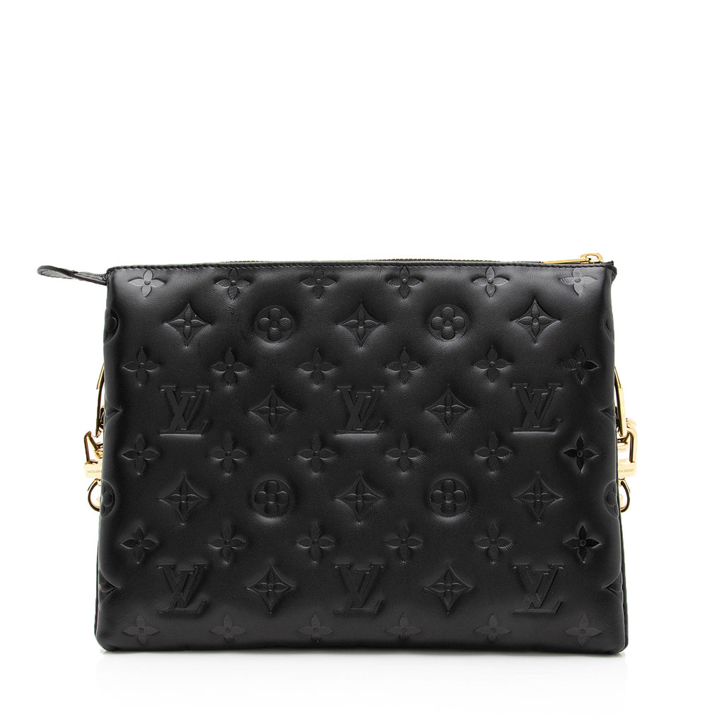 Louis Vuitton Monogram Embossed Lambskin Coussin PM Shoulder Bag (SHF-Y5gEUo)