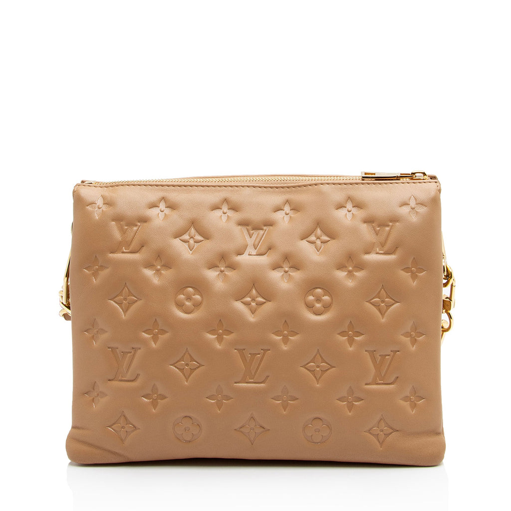 Louis Vuitton Monogram Embossed Lambskin Coussin PM Shoulder Bag (SHF-u4QQP3)