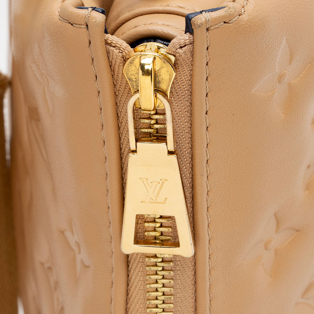 Louis Vuitton Monogram Embossed Lambskin Coussin PM Shoulder Bag (SHF-u4QQP3)