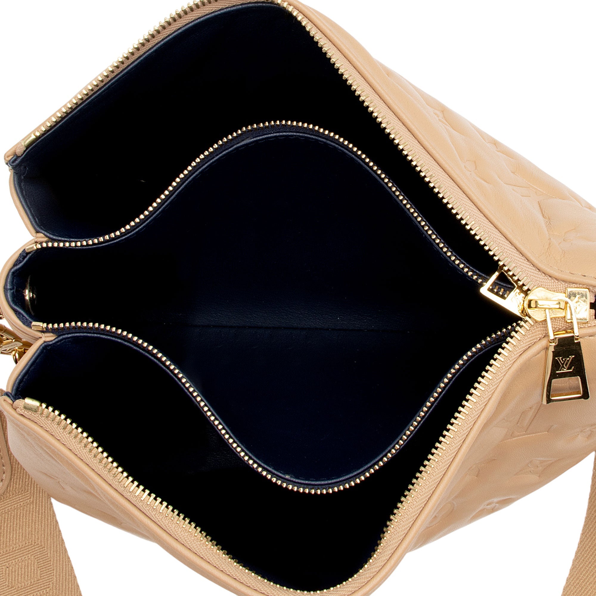 Louis Vuitton Monogram Embossed Lambskin Coussin PM Shoulder Bag (SHF-u4QQP3)
