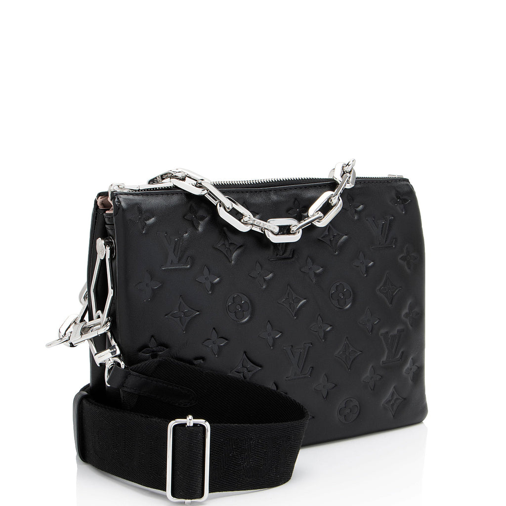 Louis Vuitton Monogram Embossed Lambskin Coussin PM Shoulder Bag (SHF-jwrSkh)