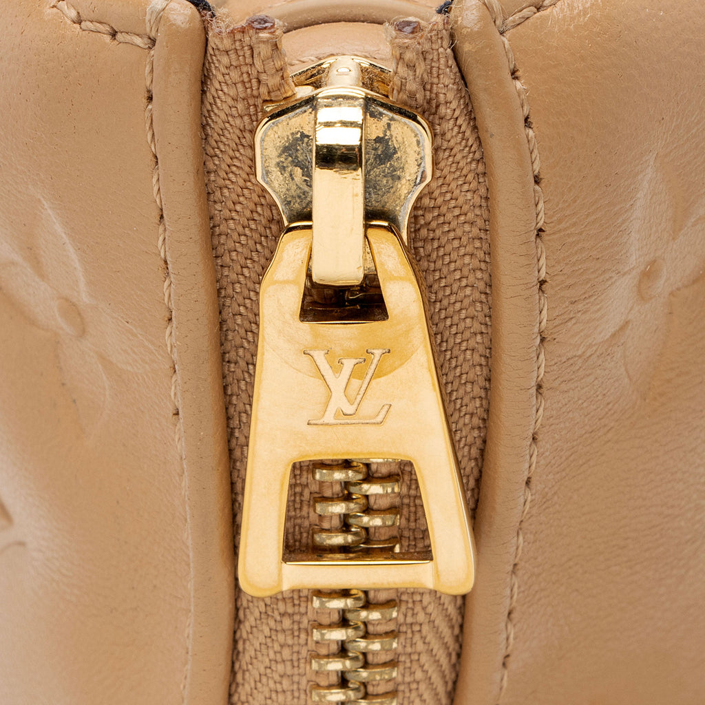 Louis Vuitton Monogram Embossed Lambskin Coussin PM Shoulder Bag