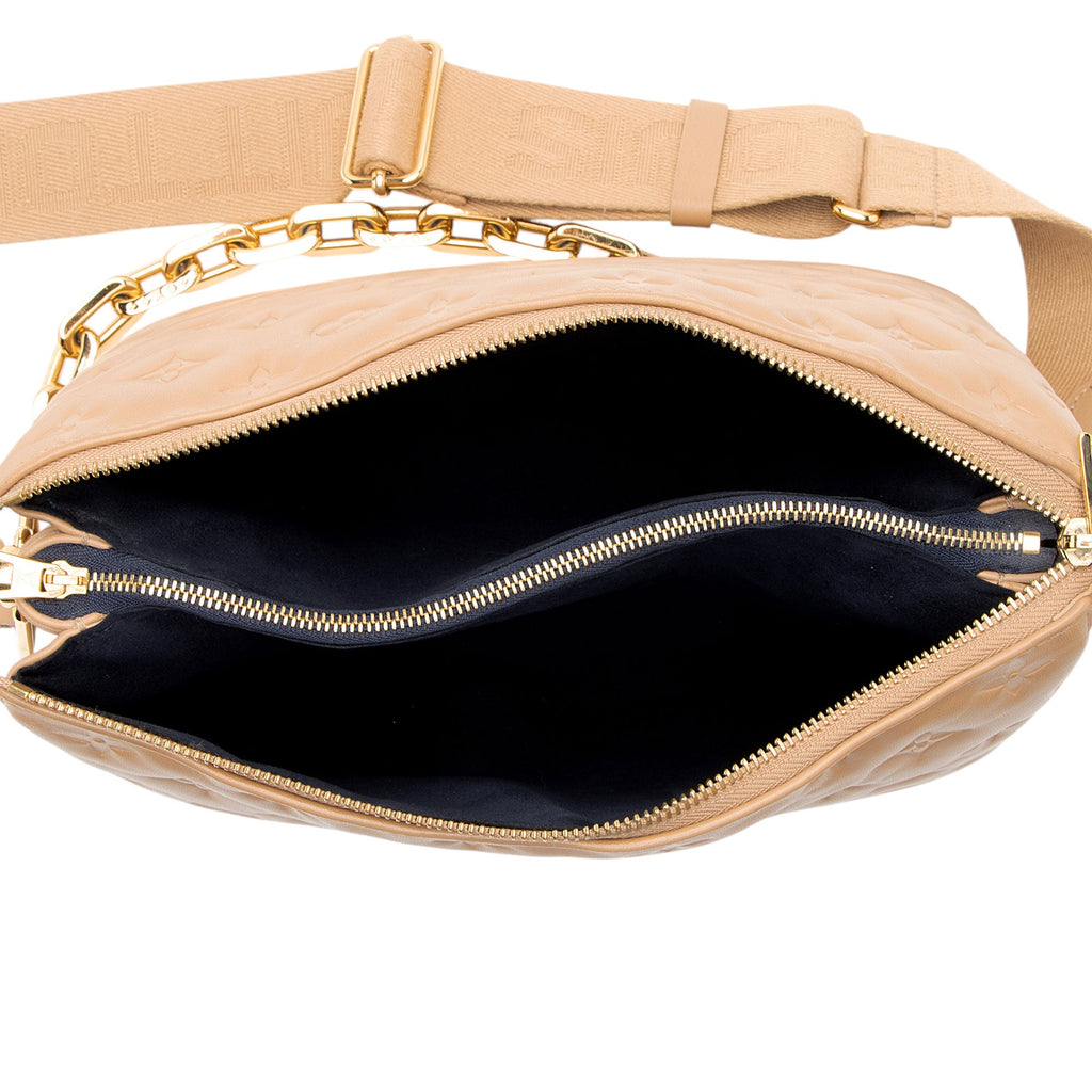 Louis Vuitton Monogram Embossed Lambskin Coussin PM Shoulder Bag