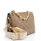 Louis Vuitton Monogram Embossed Lambskin Coussin PM Shoulder Bag