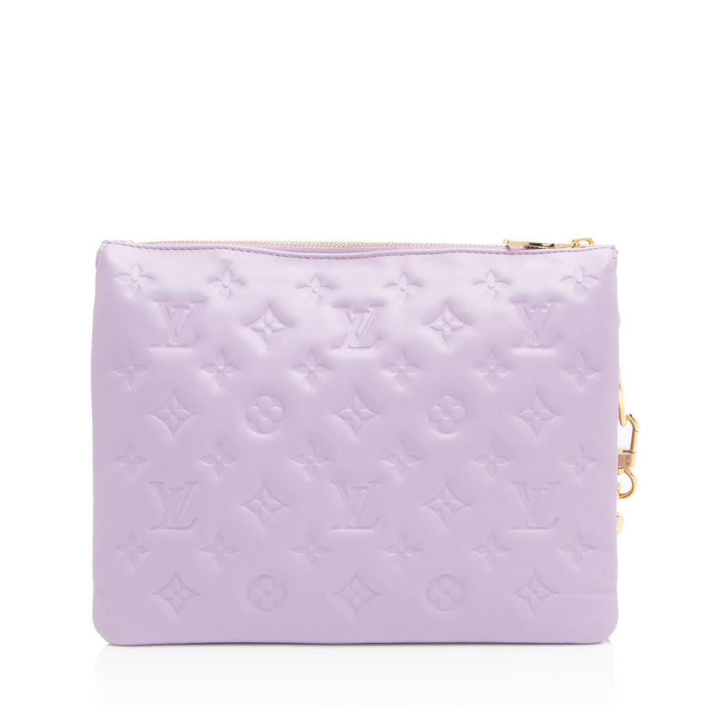 Louis Vuitton Monogram Embossed Lambskin Coussin PM Shoulder Bag