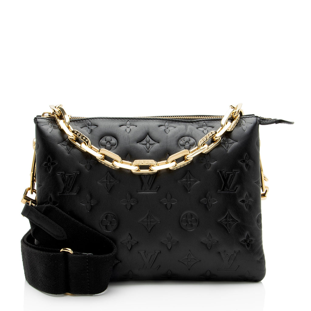 Louis Vuitton Monogram Embossed Lambskin Coussin PM Shoulder Bag