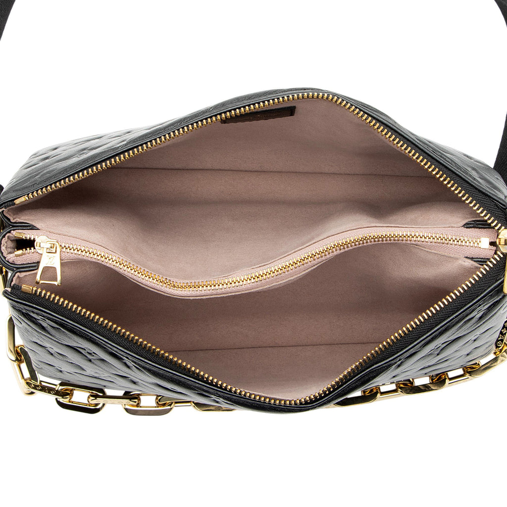 Louis Vuitton Monogram Embossed Lambskin Coussin PM Shoulder Bag