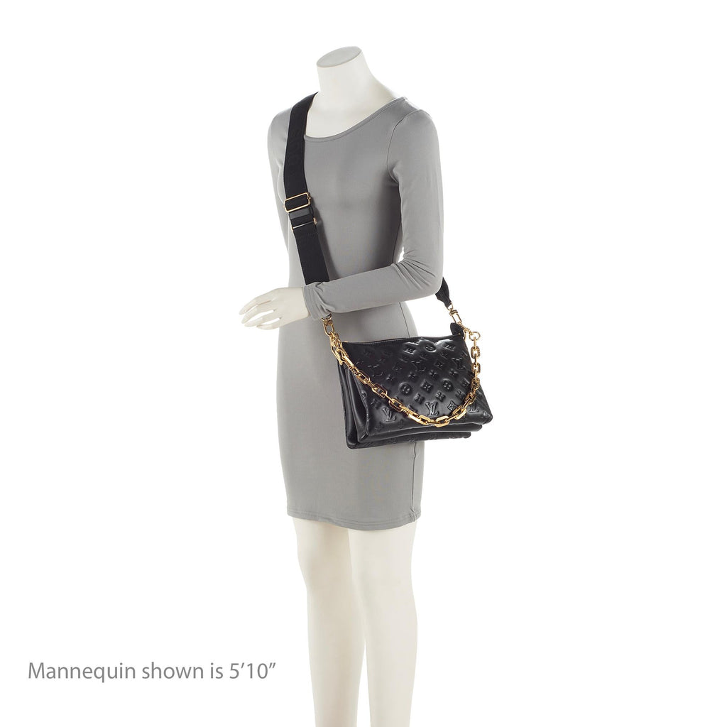 Louis Vuitton Monogram Embossed Lambskin Coussin PM Shoulder Bag