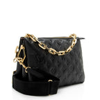 Louis Vuitton Monogram Embossed Lambskin Coussin PM Shoulder Bag
