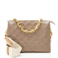 Louis Vuitton Monogram Embossed Lambskin Coussin PM Shoulder Bag