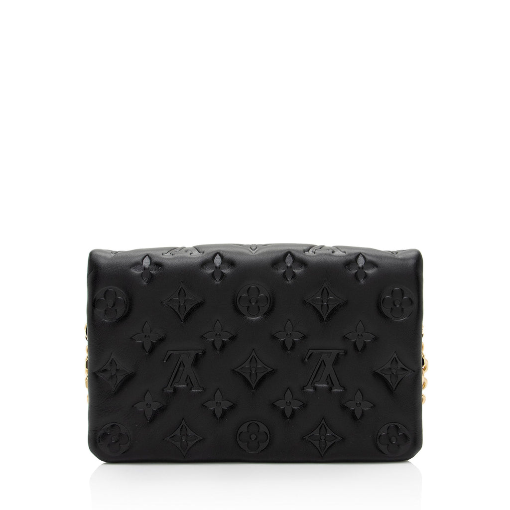 Louis Vuitton Monogram Embossed Lambskin Coussin Pochette (SHF-vpjF7w)