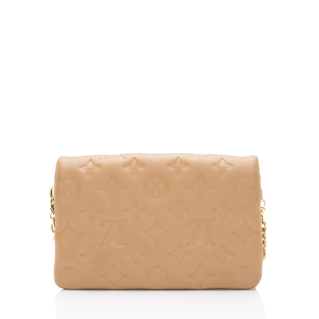 Louis Vuitton Monogram Embossed Lambskin Coussin Pochette (SHF-SesFbD)
