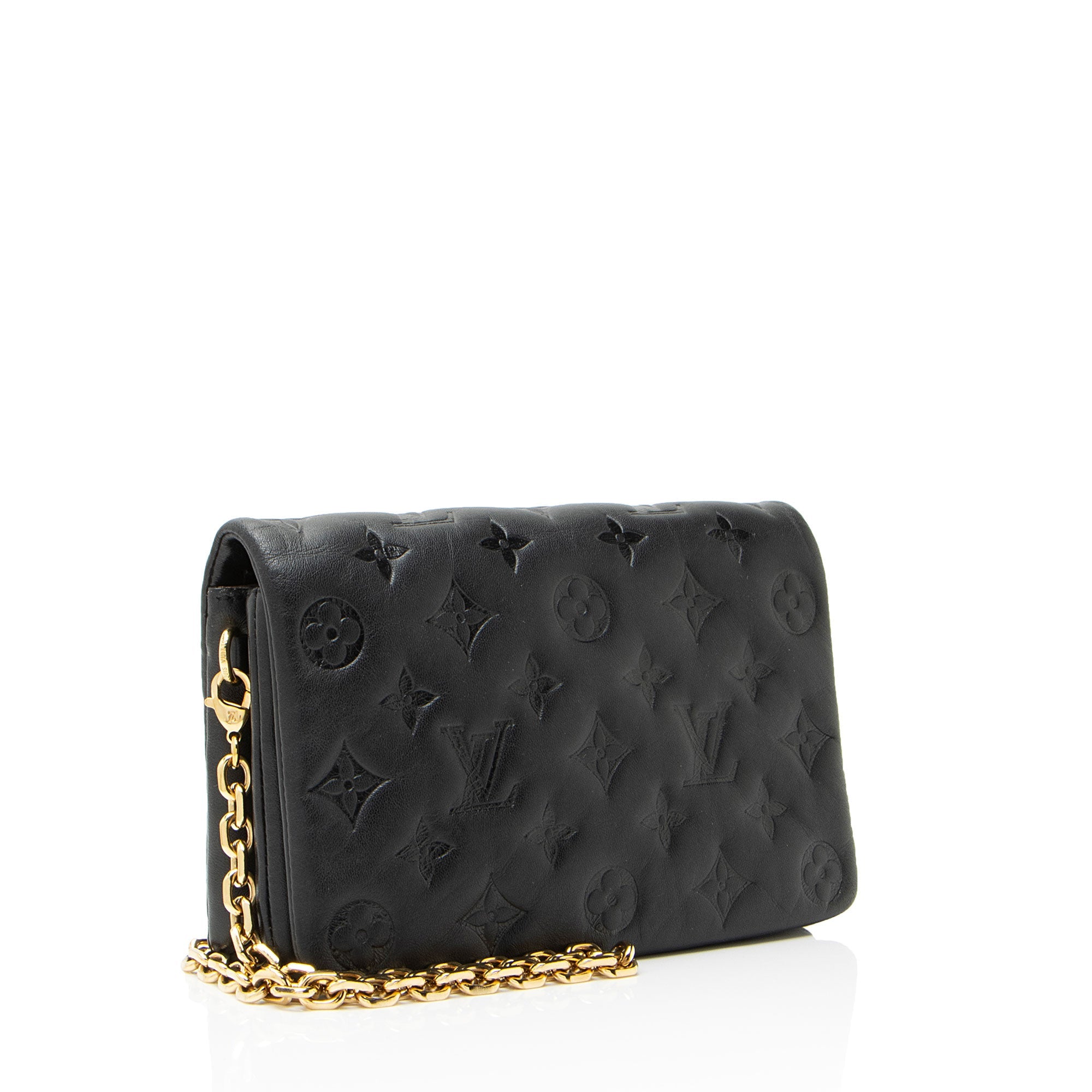 Louis Vuitton Monogram Embossed Lambskin Coussin Pochette