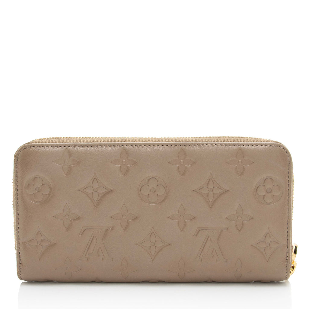 Louis Vuitton Monogram Embossed Lambskin Coussin Zippy Wallet
