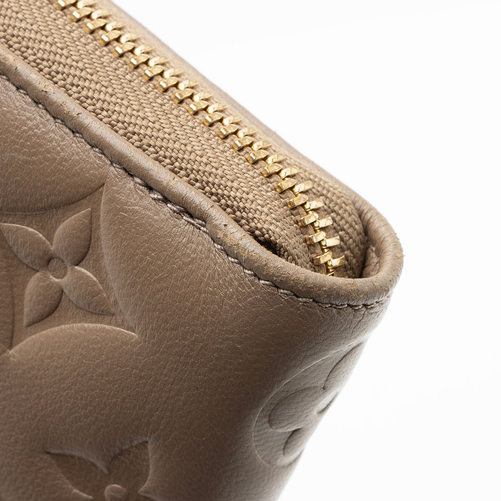Louis Vuitton Monogram Embossed Lambskin Coussin Zippy Wallet