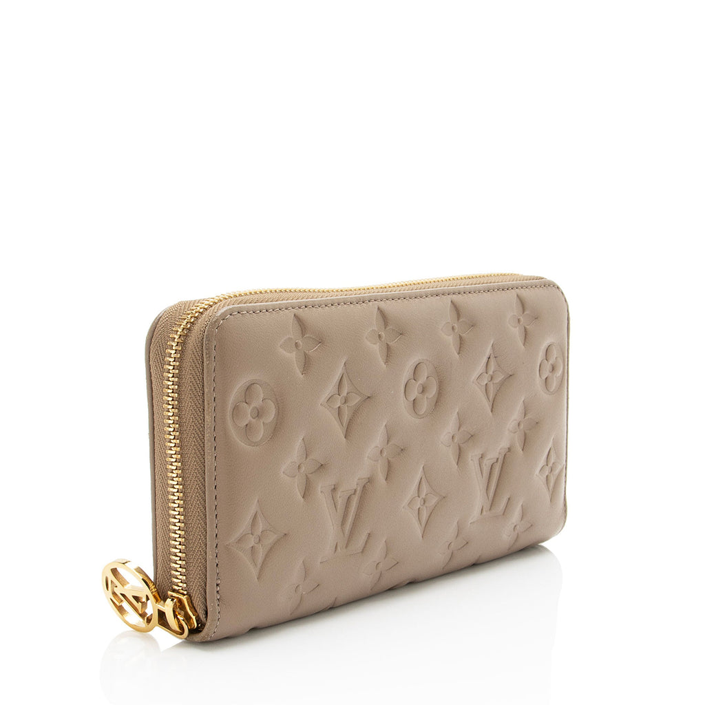 Louis Vuitton Monogram Embossed Lambskin Coussin Zippy Wallet