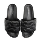 Louis Vuitton Monogram Embossed Lambskin Flatform Slide Sandals - Size 6 / 36