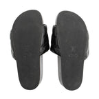 Louis Vuitton Monogram Embossed Lambskin Flatform Slide Sandals - Size 6 / 36