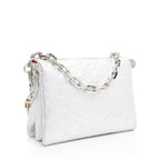 Louis Vuitton Monogram Embossed Metallic Lambskin Coussin PM Shoulder Bag (SHF-vZC5uL)