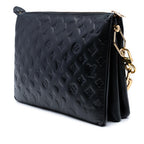 Louis Vuitton Monogram Embossed Puffy Lambskin Coussin MM