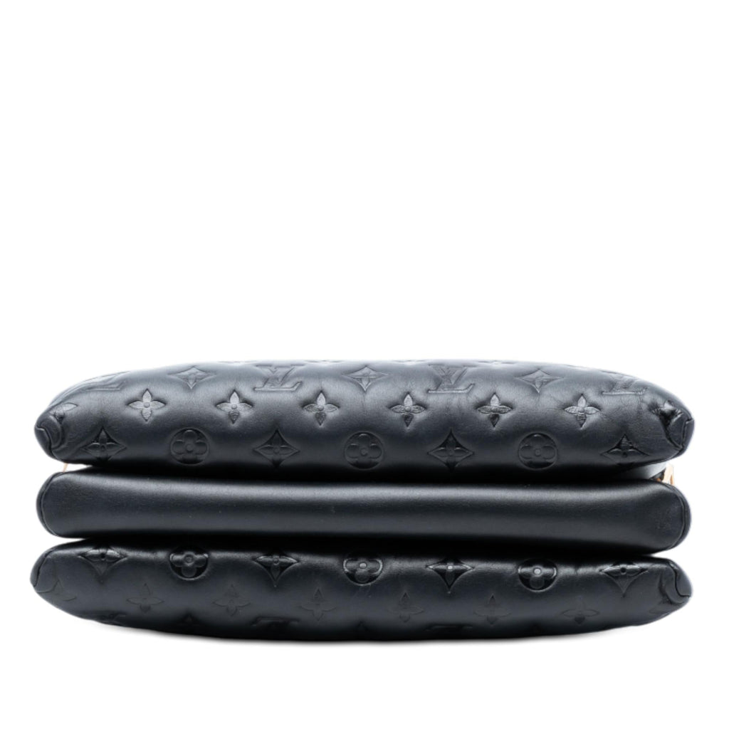 Louis Vuitton Monogram Embossed Puffy Lambskin Coussin MM