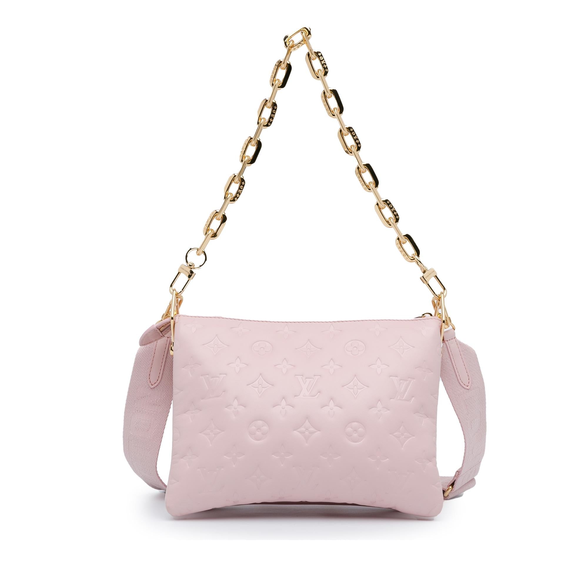 Louis Vuitton Monogram Embossed Puffy Lambskin Coussin PM (SHG-WEpuPS)