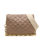 Louis Vuitton Monogram Embossed Puffy Lambskin Coussin PM