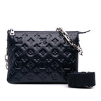 Louis Vuitton Monogram Embossed Puffy Lambskin Coussin PM