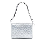 Louis Vuitton Monogram Embossed Puffy Lambskin Coussin PM