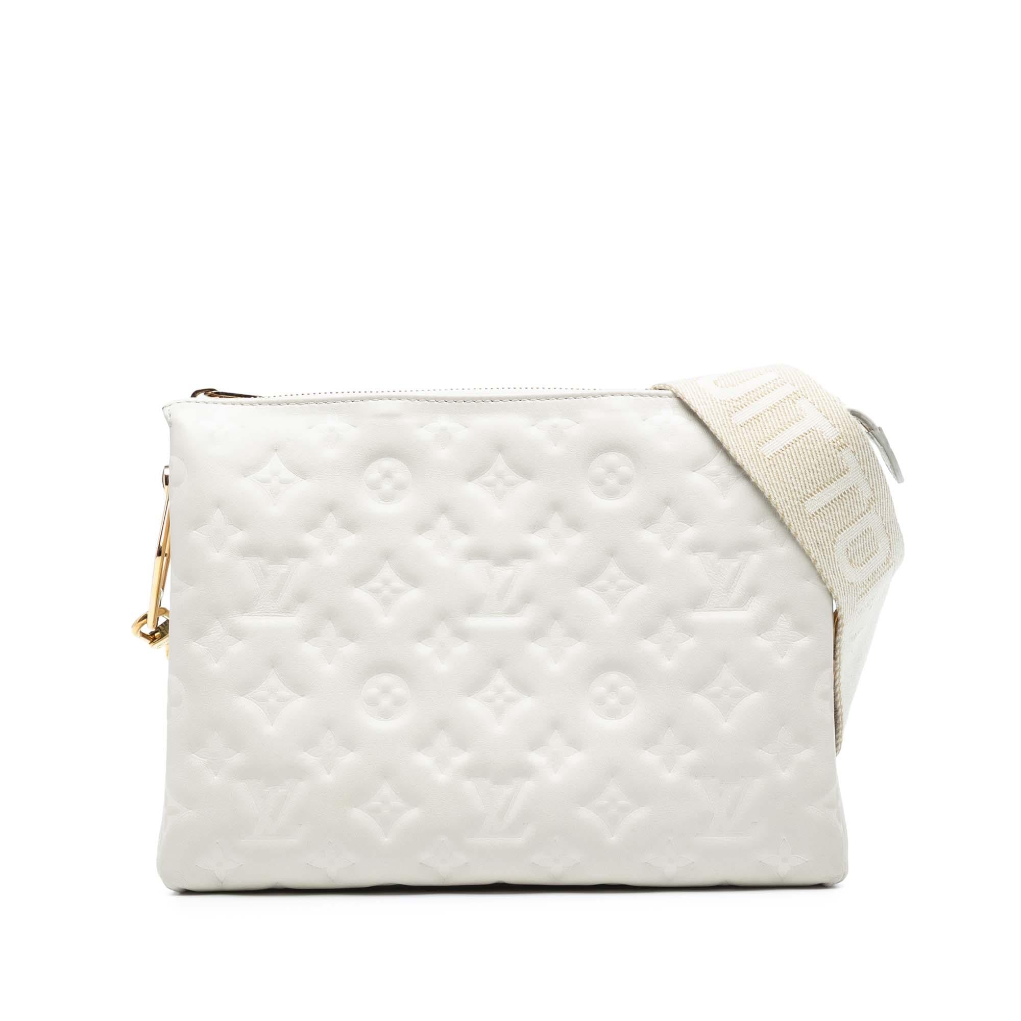 Louis Vuitton Monogram Embossed Puffy Lambskin Coussin PM