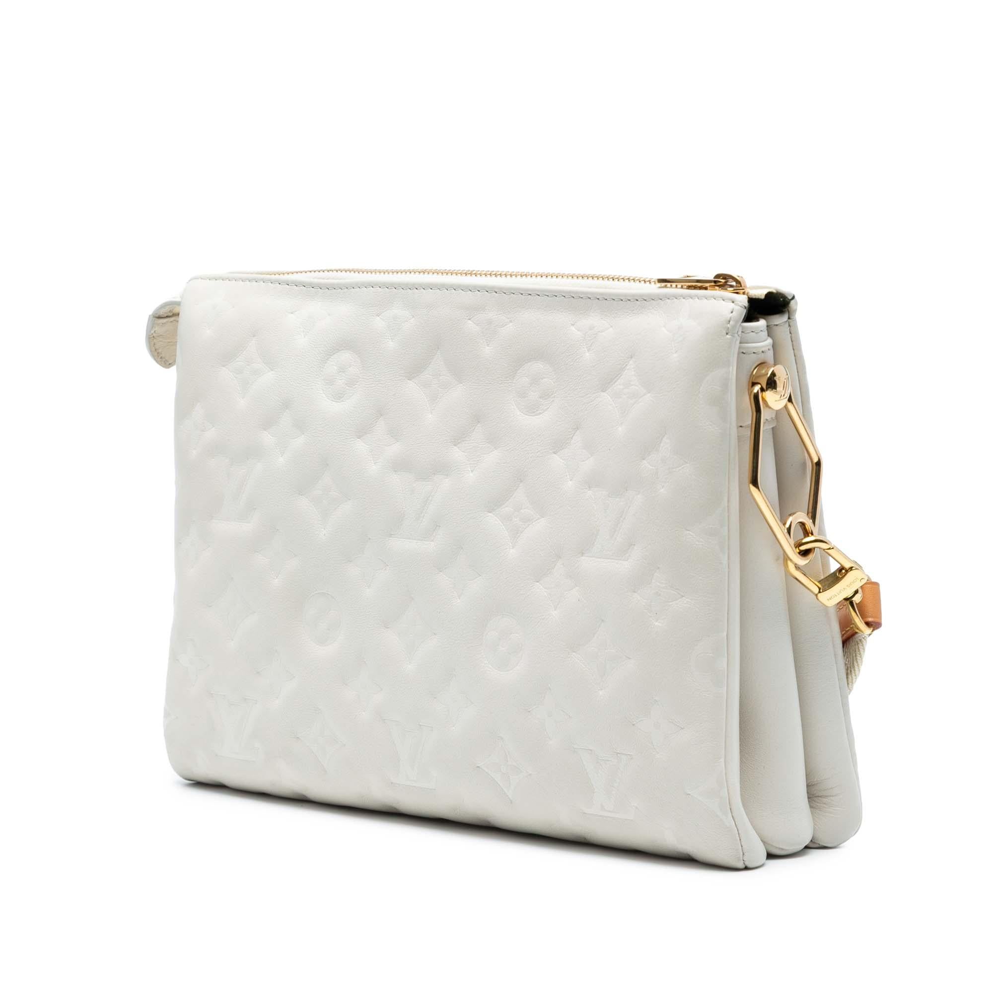 Louis Vuitton Monogram Embossed Puffy Lambskin Coussin PM