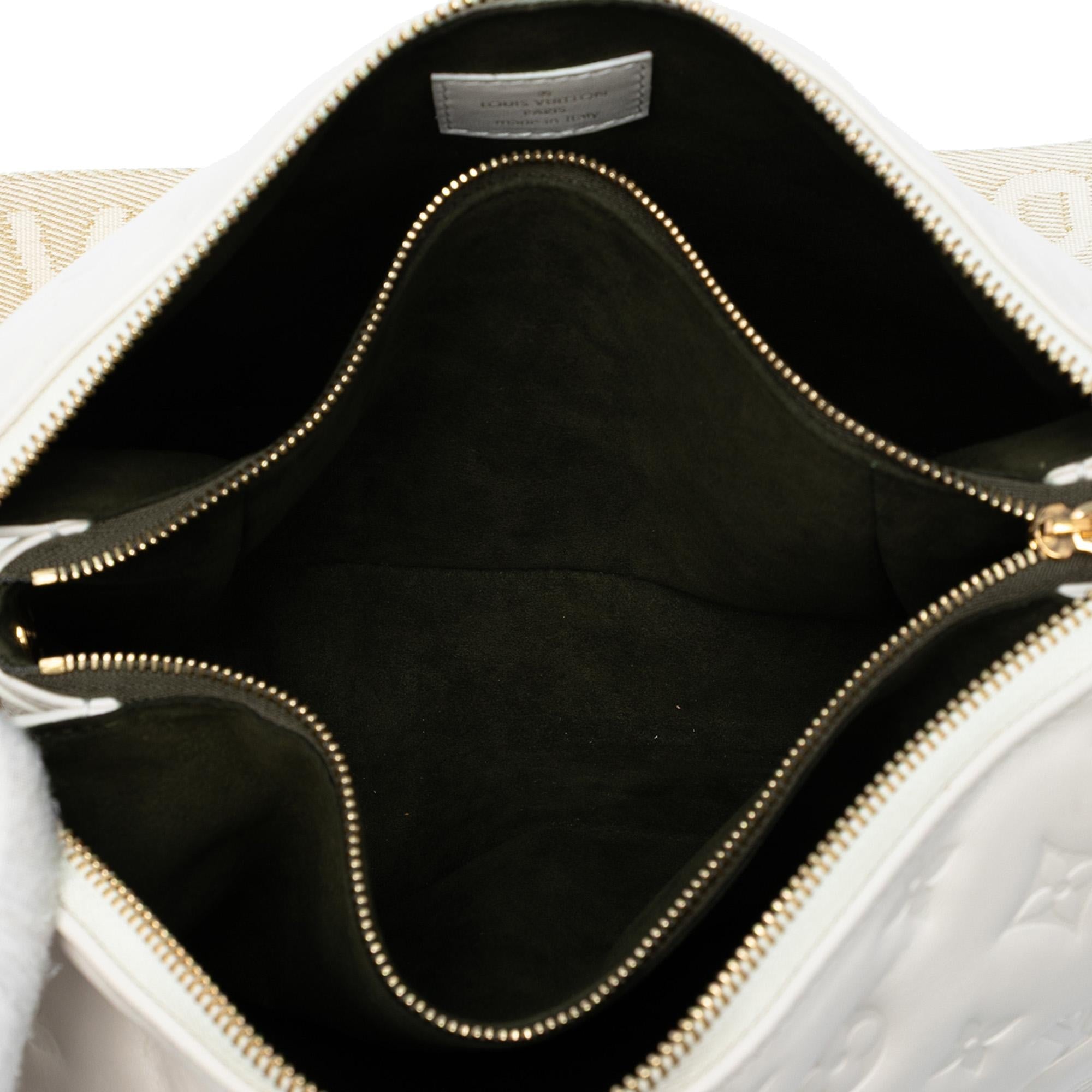 Louis Vuitton Monogram Embossed Puffy Lambskin Coussin PM