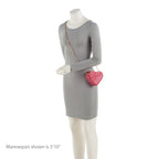 Louis Vuitton Monogram Lambskin Sac Coueur Heart on Chain (SHF-VfXfrg)