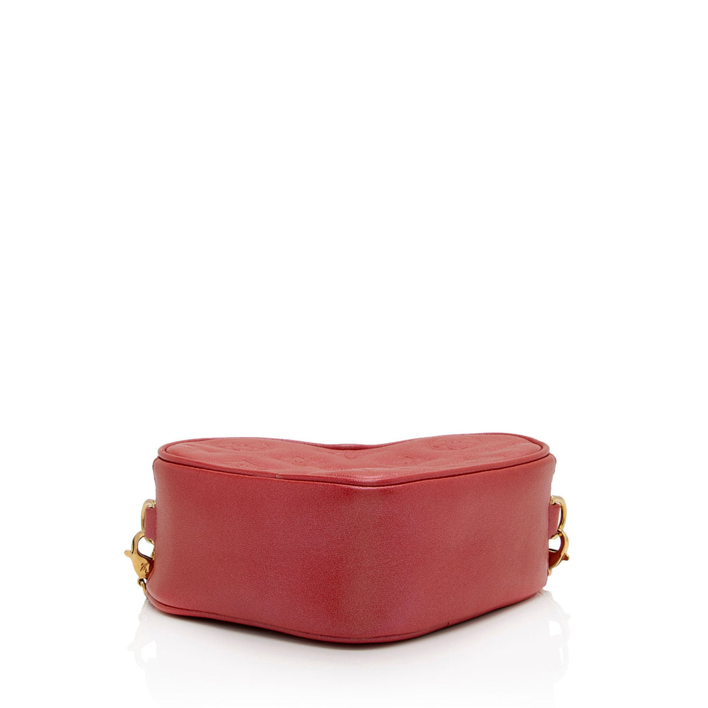 Louis Vuitton Monogram Lambskin Sac Coueur Heart on Chain (SHF-VfXfrg)