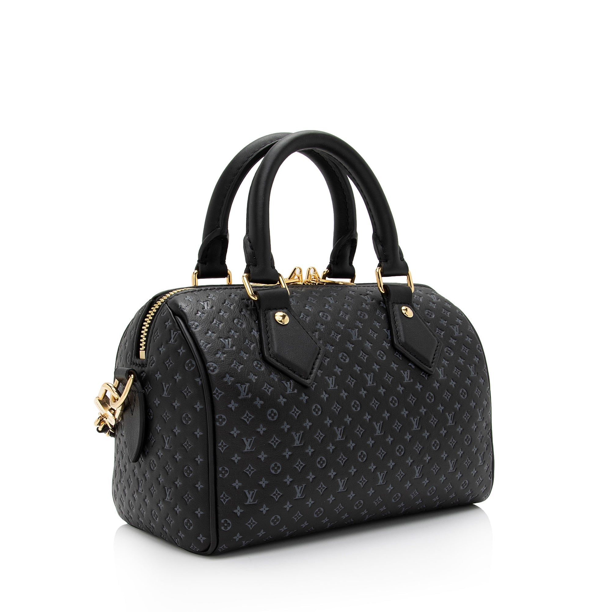 Louis Vuitton Nanogram Calfskin Speedy Bandouliere 20 Satchel (SHF-u2RMnx)