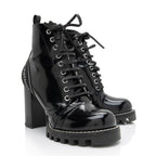 Louis Vuitton Patent Calfskin Logo Star Trail Ankle Boots - Size 9 / 39 (SHF-zRYNNb)