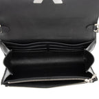 Louis Vuitton Suede Calfskin Wild Leopard Print Twist Chain Wallet (SHF-640zA2)