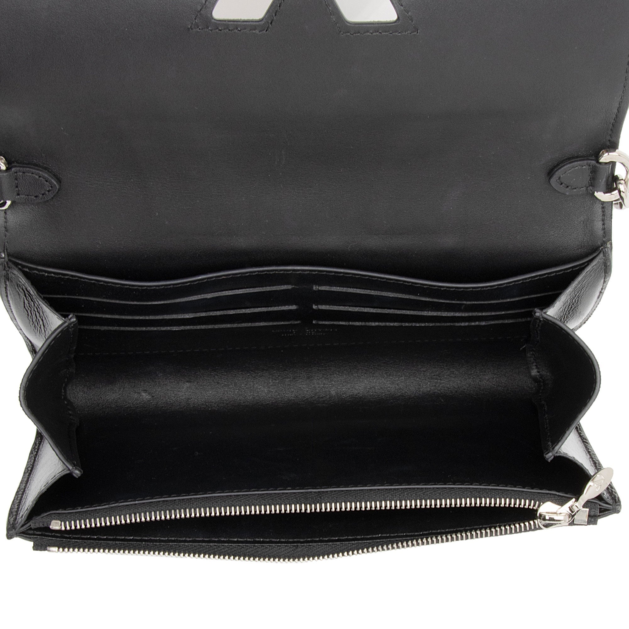 Louis Vuitton Suede Calfskin Wild Leopard Print Twist Chain Wallet (SHF-640zA2)