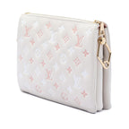 Louis Vuitton Tricolor Monogram Embossed Lambskin Coussin PM